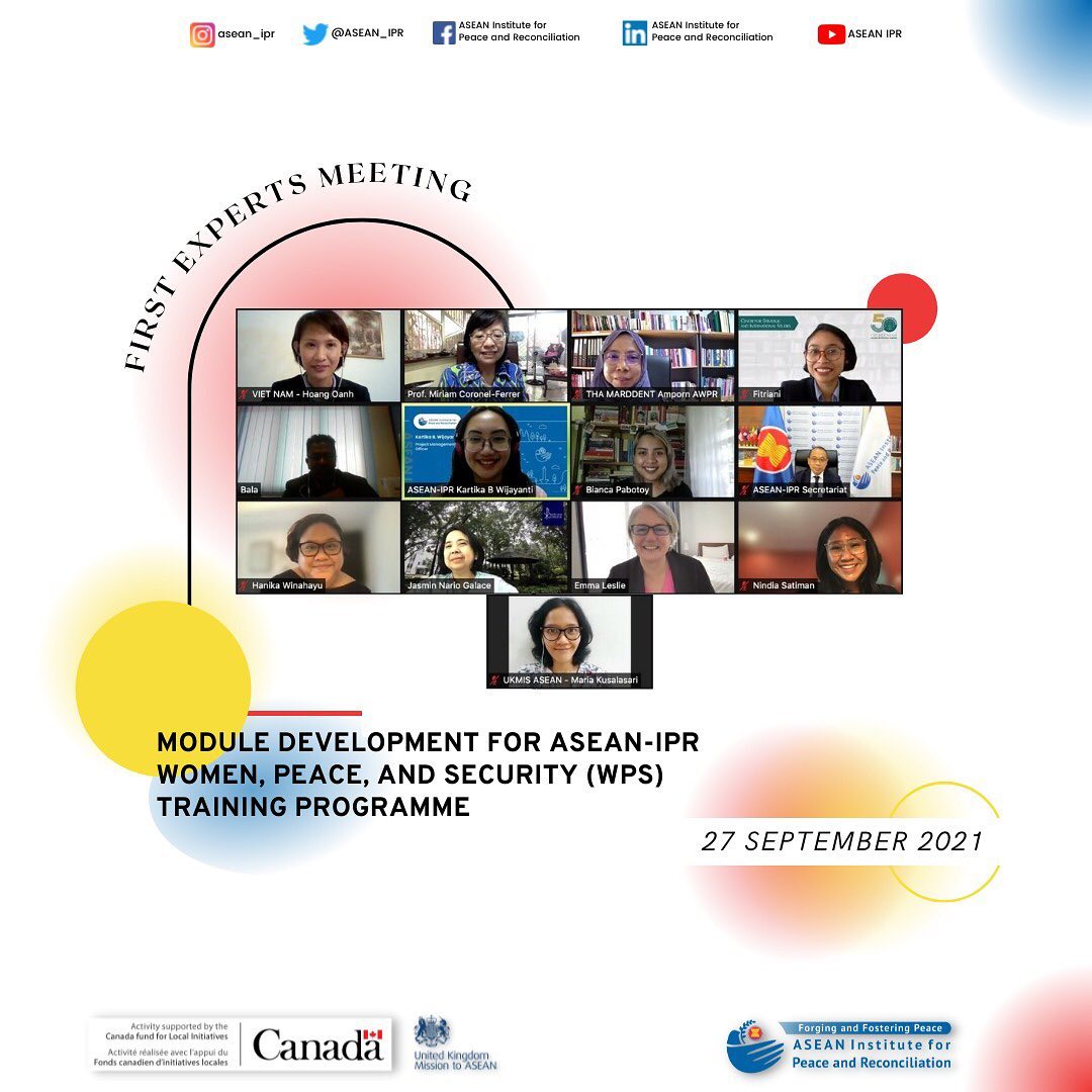 ASEAN-IPR Women, Peace & Security (WPS) Training Programme (2021-2022)